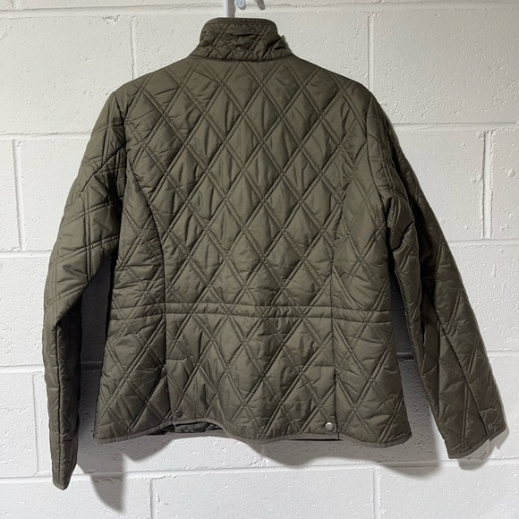 Eddie Bauer Quilted Riding Snap Closure Jacket Women’s Large Brown/Olive B1 - Picture 2 of 16